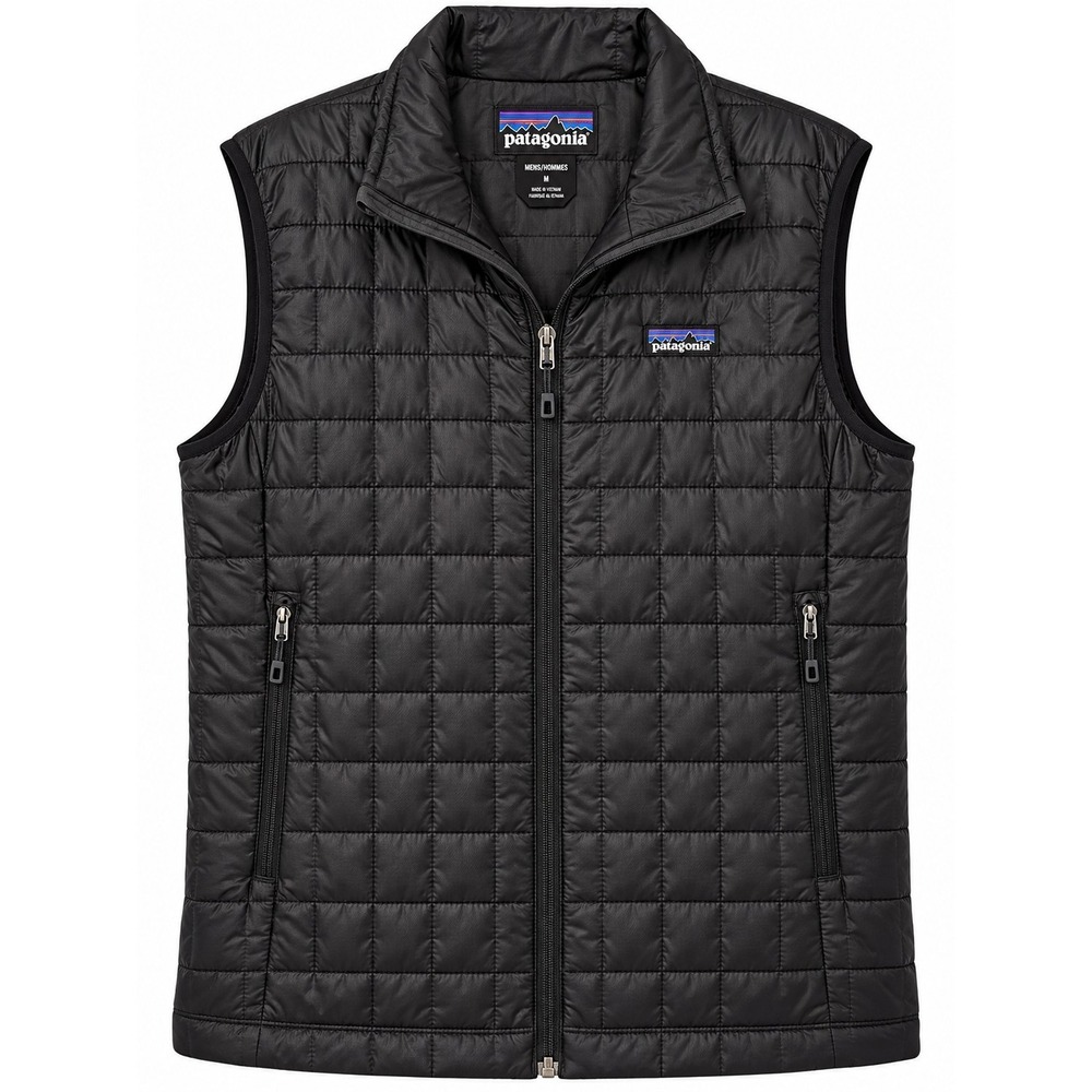 Patagonia Nano Puff Vest Quilted Puffer Jacket Lightweight Men's Medium Black